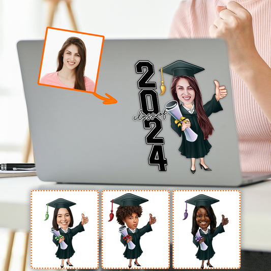 Class Of 2024 - Personalized Graduation Decal Die Cut