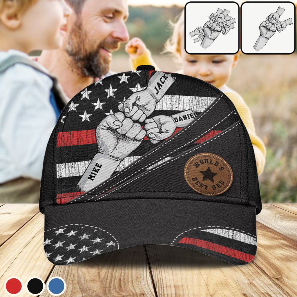 Meilleur papa du monde - Casquette classique personnalisée pour papa