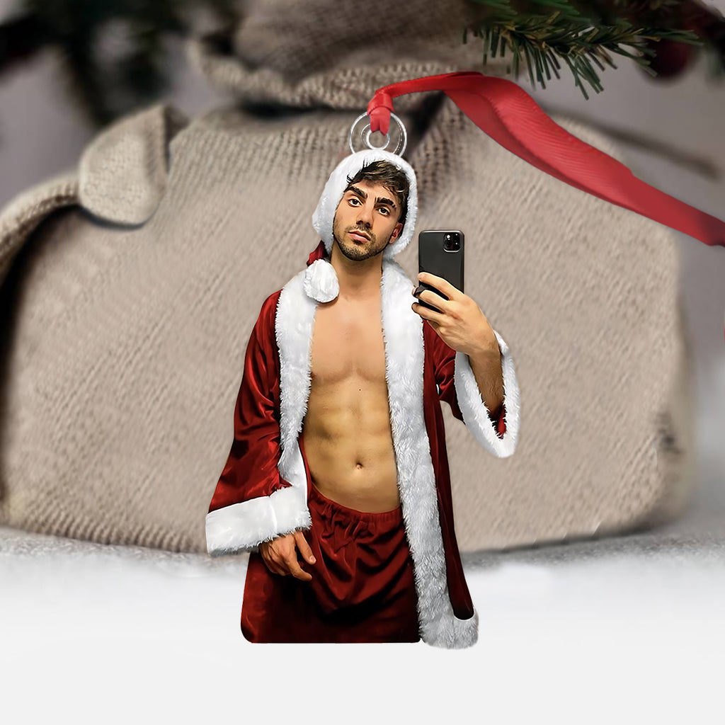 Ornement photo cadeau pour petite amie - Ornement personnalisé pour couple.