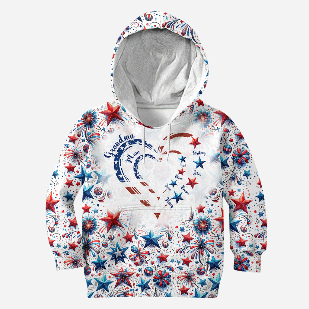 T-shirt personnalisé « Grand-mère américaine »