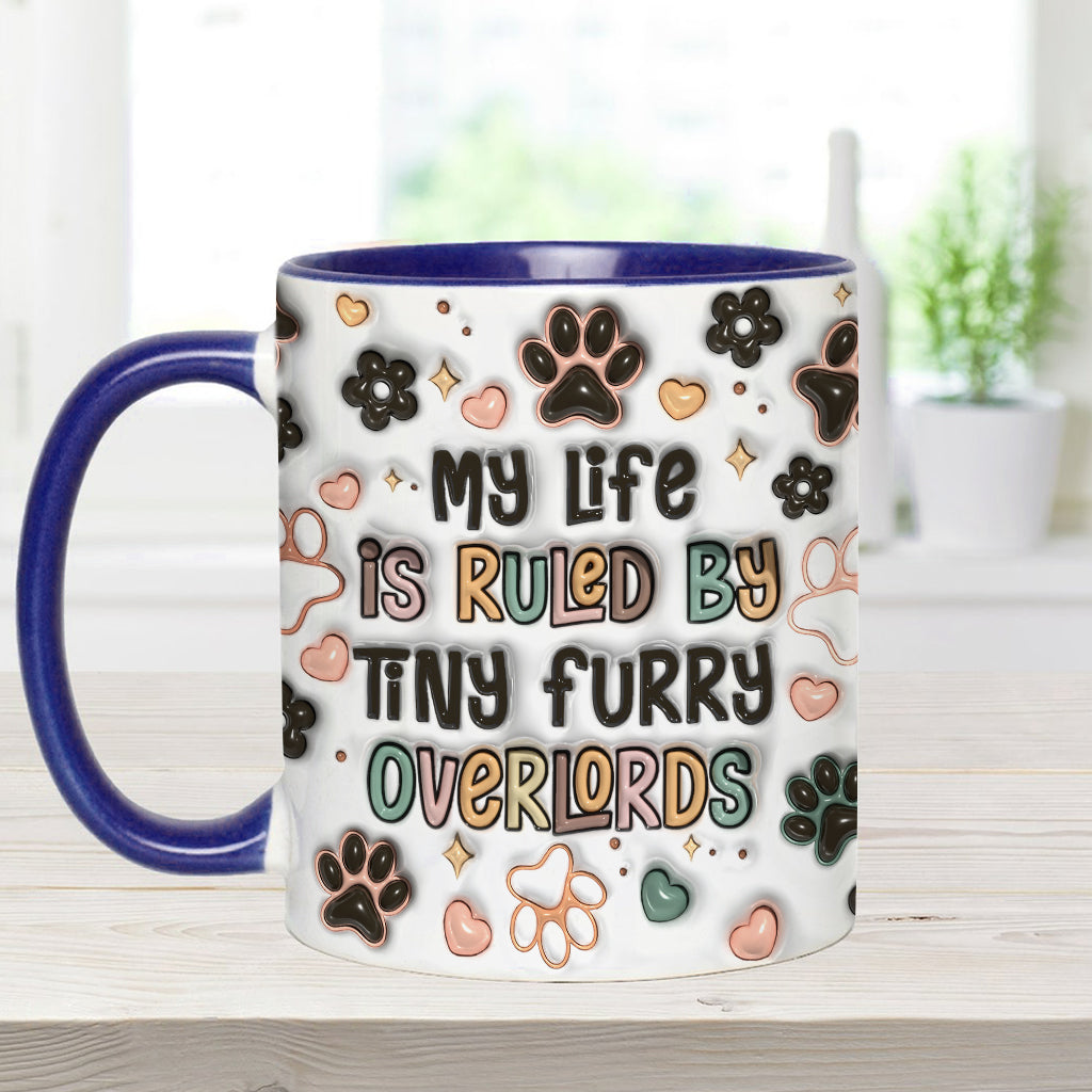 Tiny Furry Overlords - Personalized Cat Accent Mug
