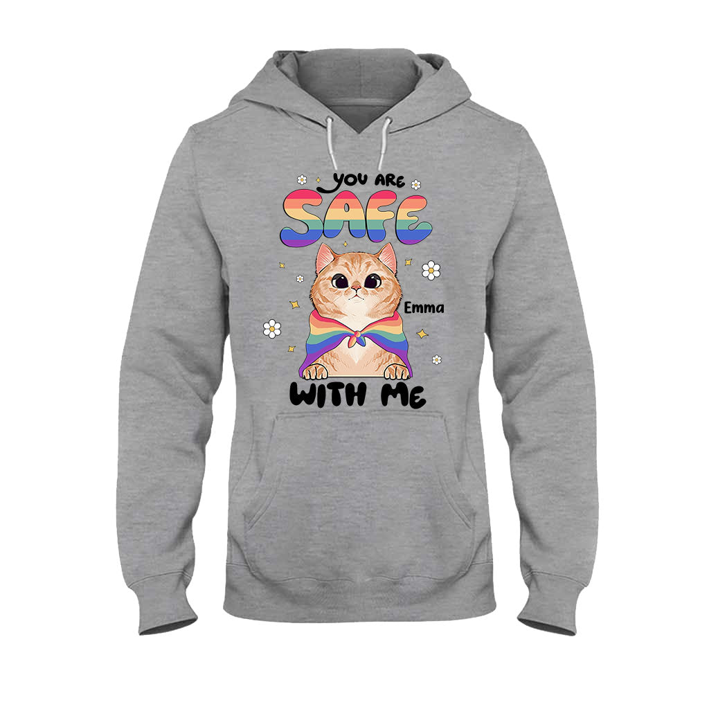 Tu es en sécurité - T-shirt et sweat à capuche personnalisés de soutien LGBT