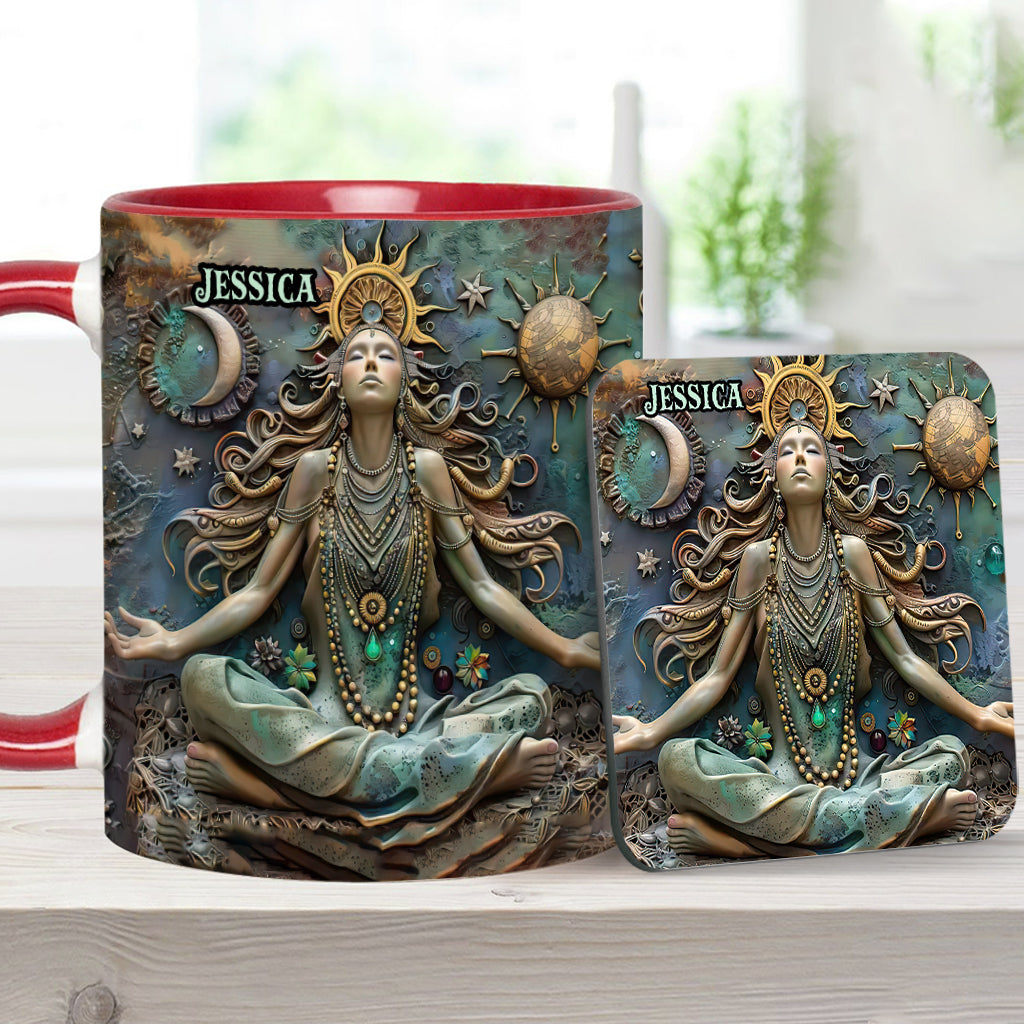 Perdez la tête, retrouvez votre âme - Mug personnalisé Yoga Accent Mug