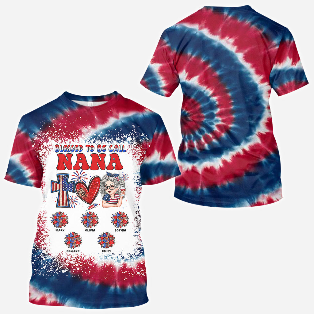 Foi, Amour, Liberté, Bénie d'être appelée - T-shirt personnalisé pour grand-mère