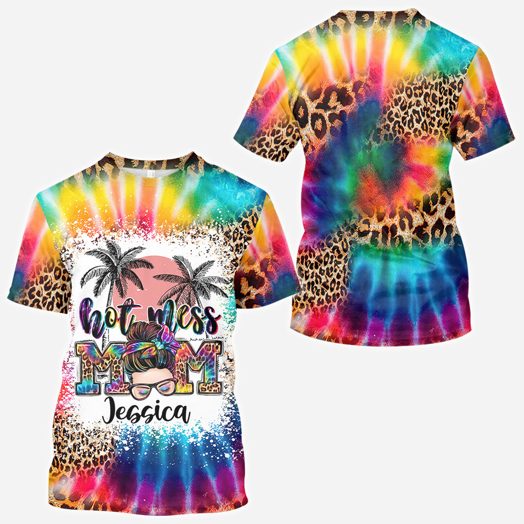Hot Mess Mom - Personalized Mother All Over Shirt