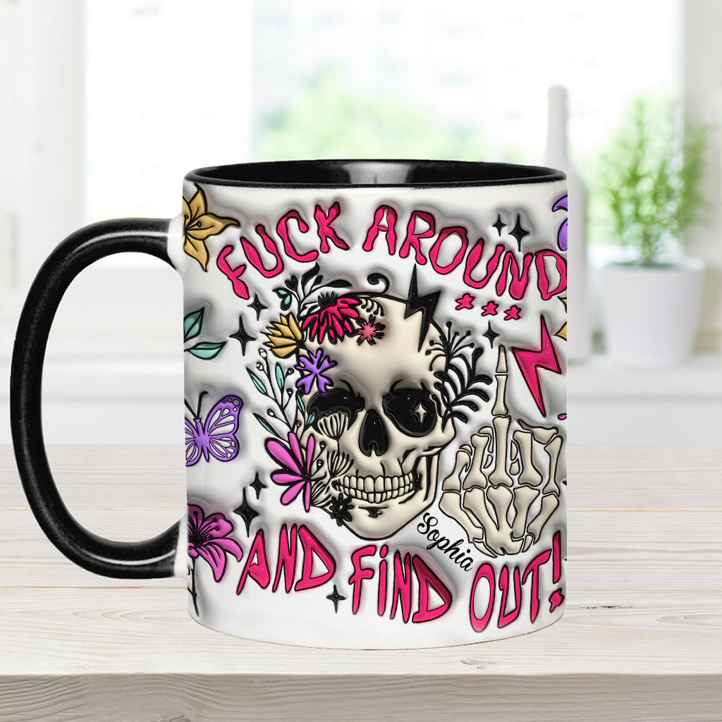Fais des bêtises et découvre la vérité - Mug personnalisé à motif crâne
