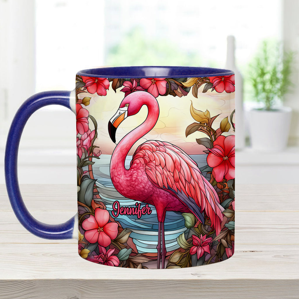 Mug personnalisé « J’adore les flamants roses »