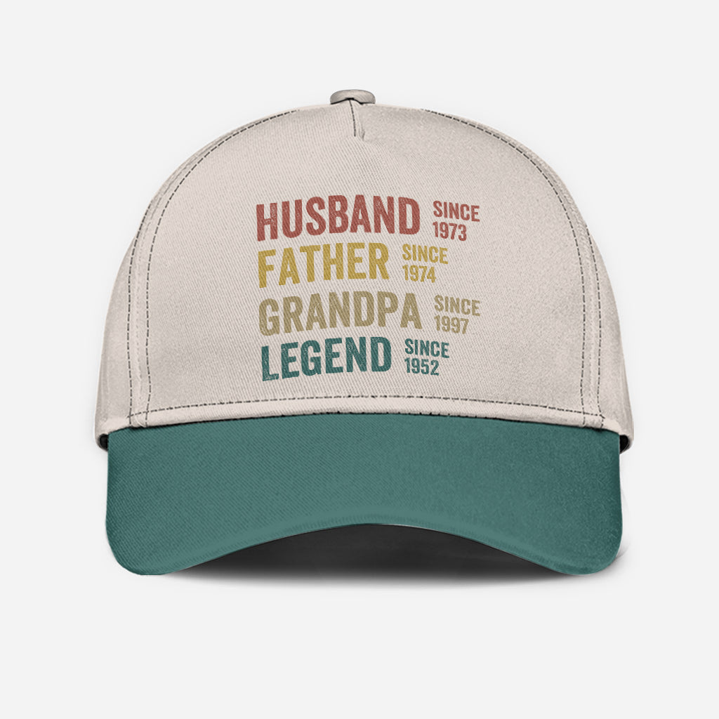 Légende Mari, Père, Grand-père - Casquette classique personnalisée pour grand-père