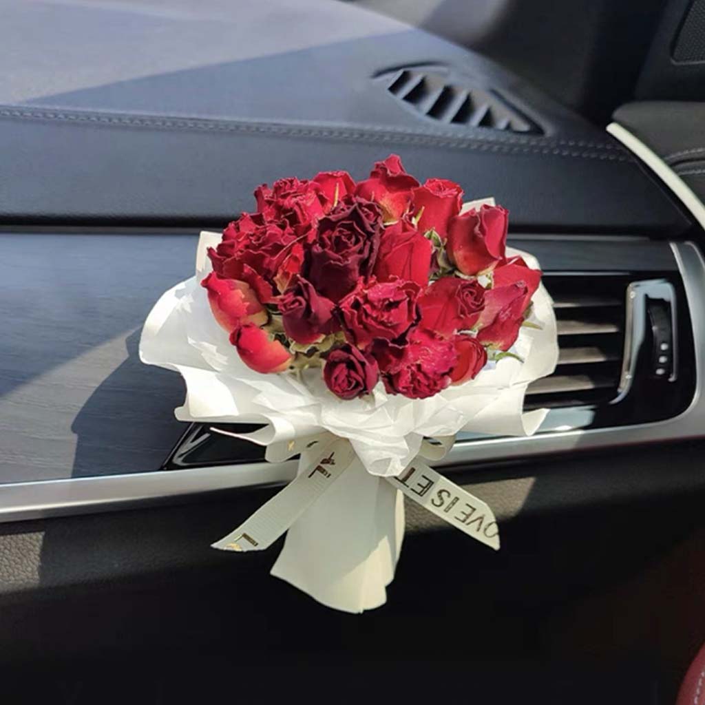 Mini Dried Flowers Bouquet - Personalized Dried Flower Car Air Freshener Vent Clip