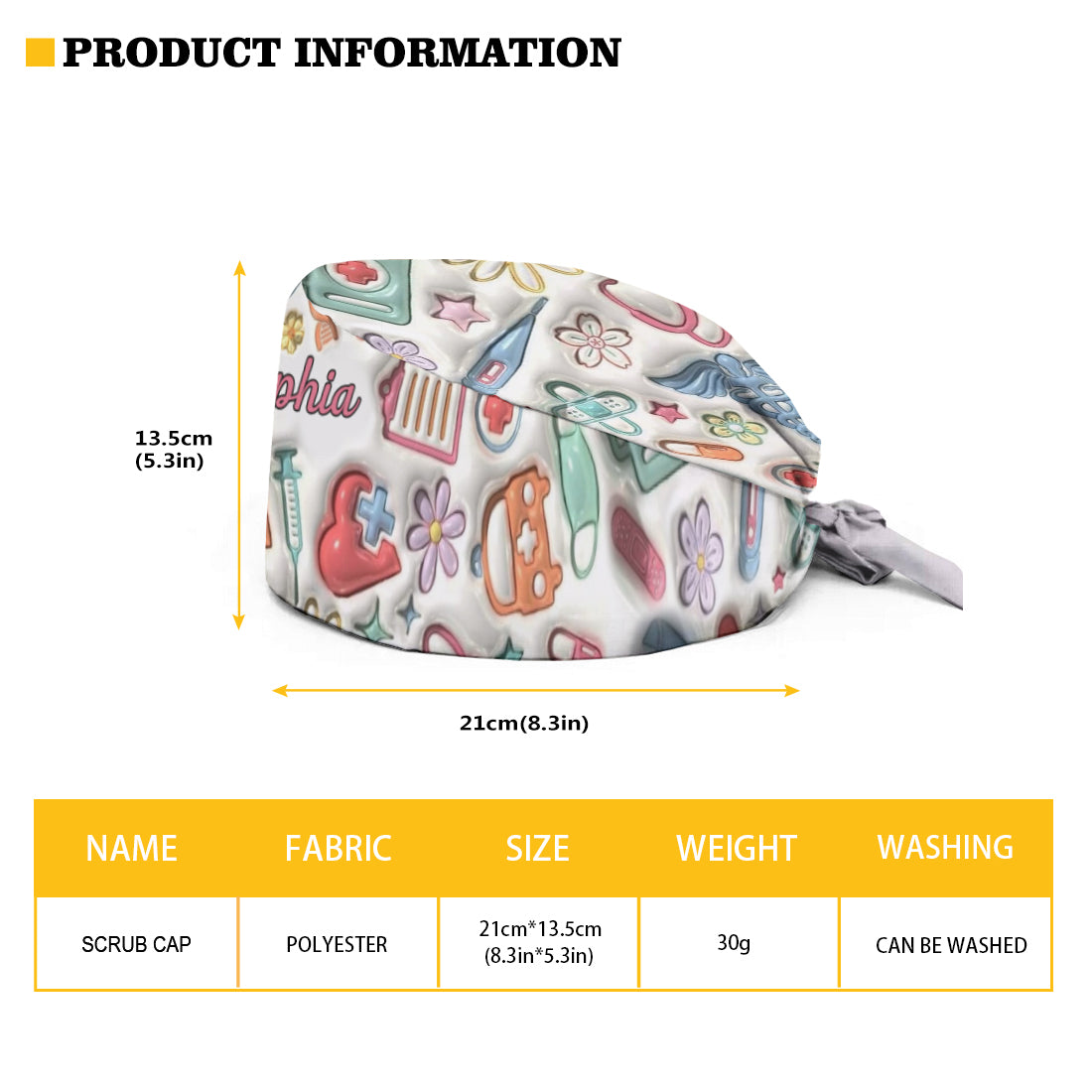 Nurse Life - Personalized Nurse Scrub Cap