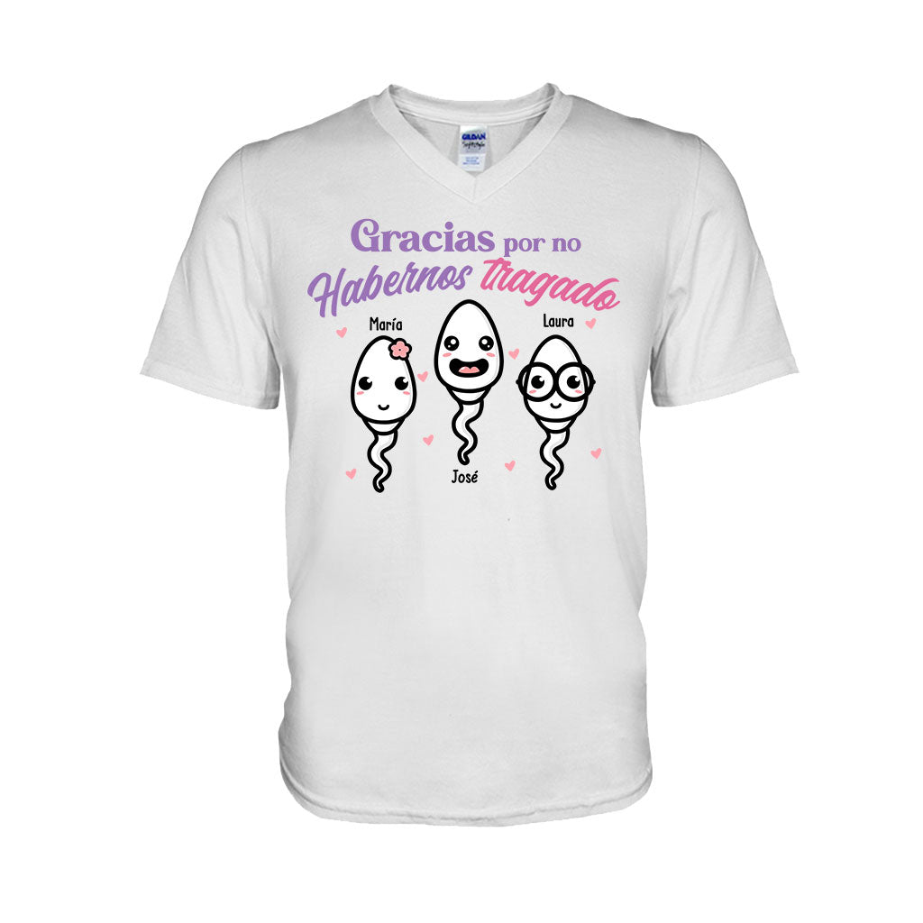 Gracias Por No Habernos Tragado - T-shirt et sweat à capuche personnalisés pour mère