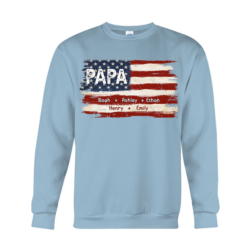 La vie de papa pour le 4 juillet - T-shirt et sweat à capuche personnalisés pour papa