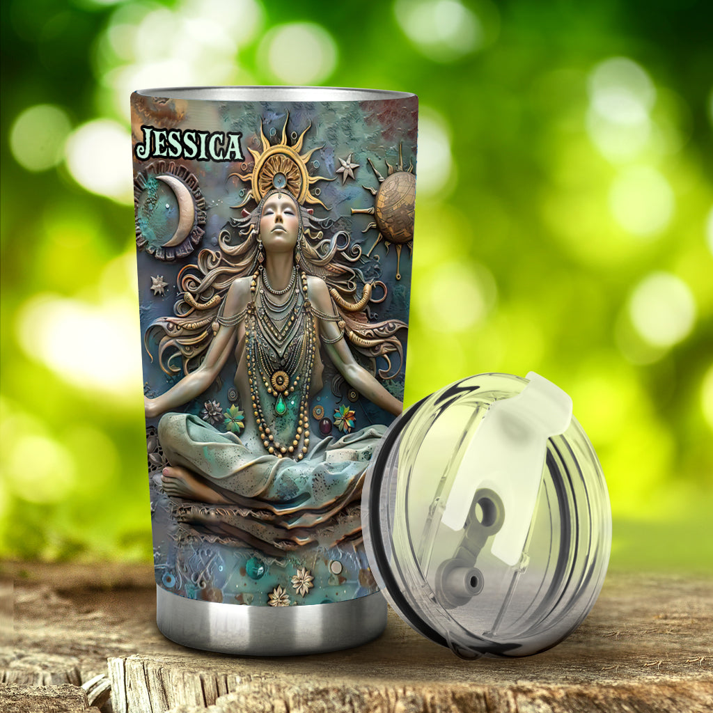 Perdez la tête, retrouvez votre âme - Gobelet de yoga personnalisé