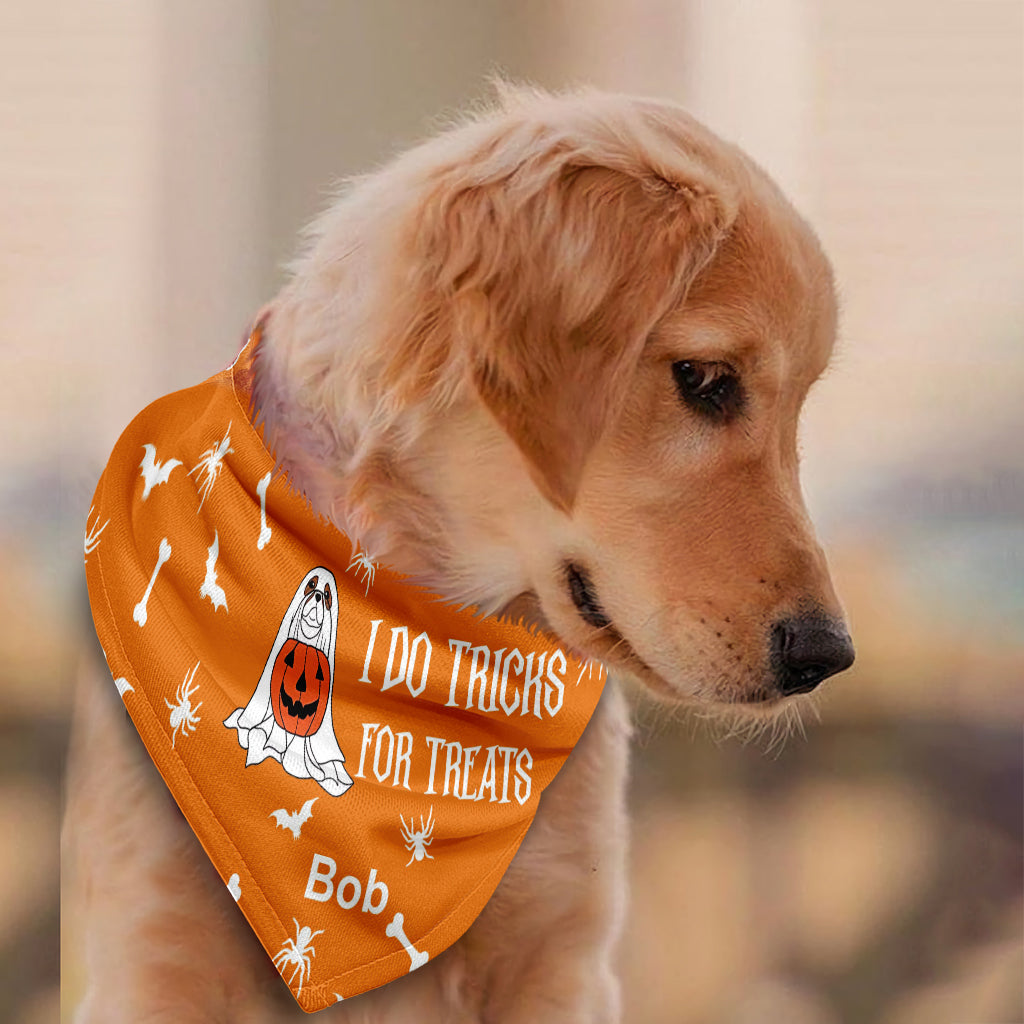 Je fais des tours pour avoir des friandises - Bandana personnalisé pour chien