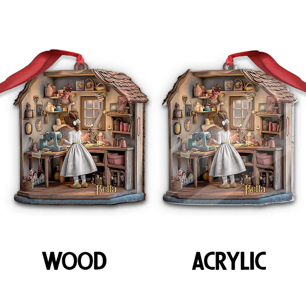 My Happy Place - Personalized Sewing Ornament