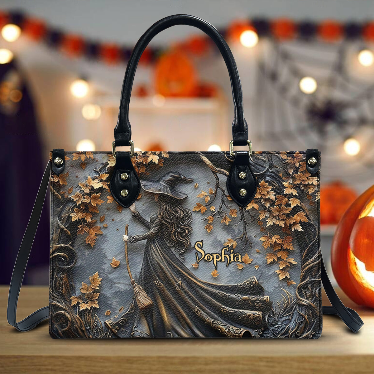 Beautiful Witch - Personalized Witch Leather Handbag
