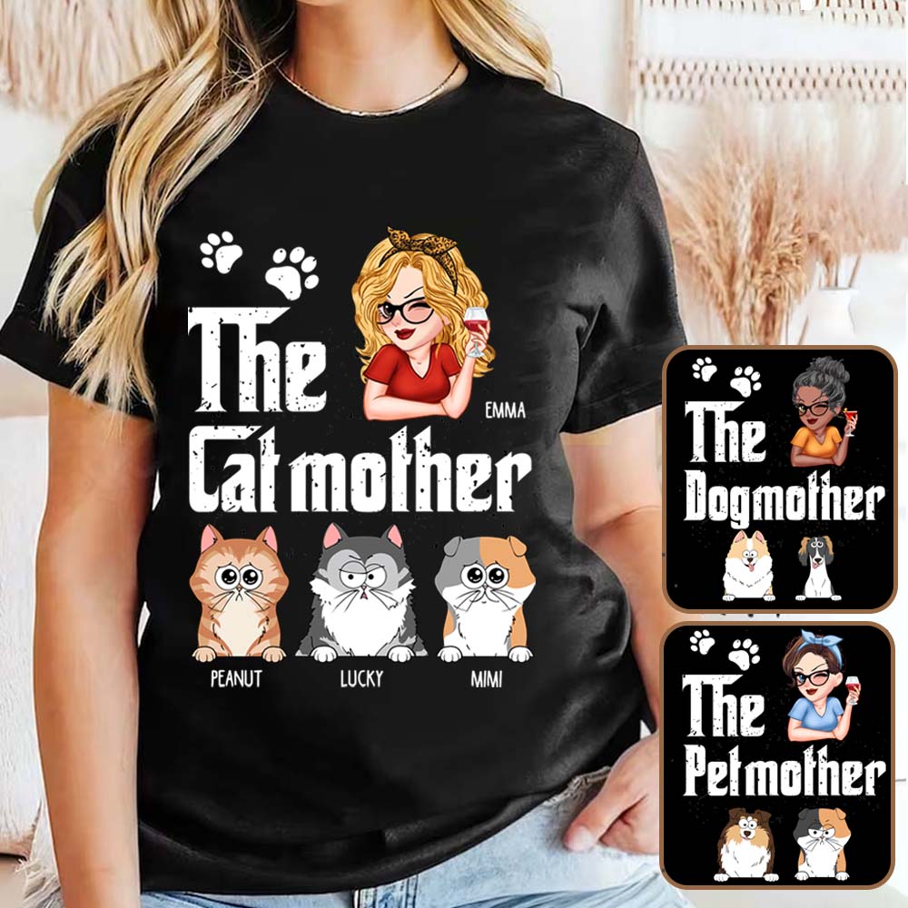 T-shirt et sweat à capuche personnalisés « Maman Chat/Chien »