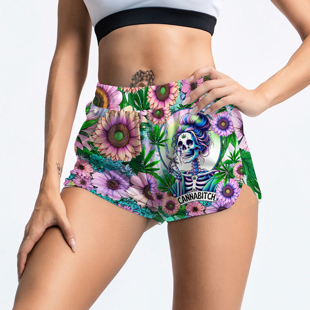 Cannabitch - Débardeur et short femme Weed Hollow personnalisés