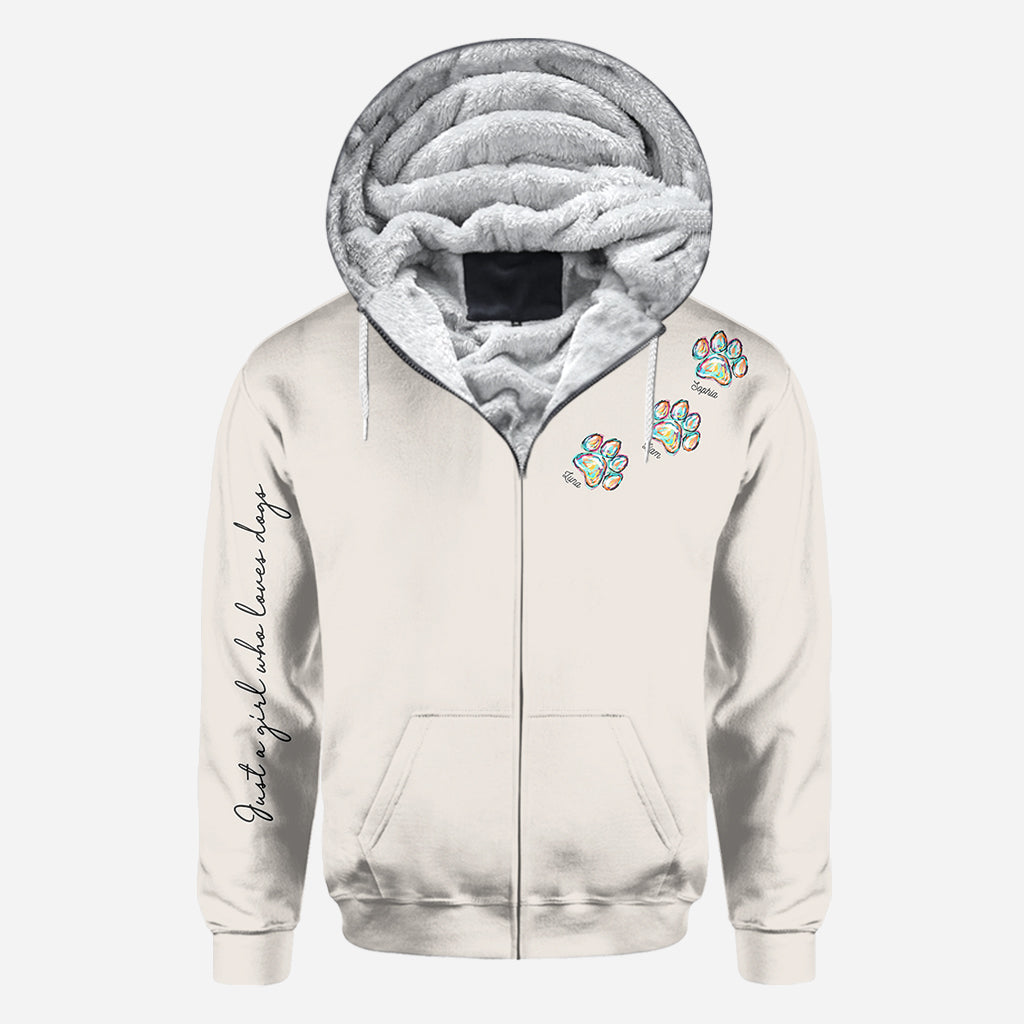 Just A Girl Who Loves Dogs Cats - Personalized Dog All Over Shirt