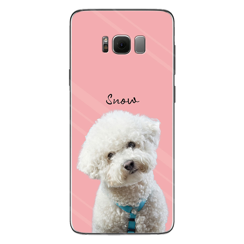 Portrait adorable de chien ou de chat - Coque de téléphone transparente personnalisée avec portrait de chien