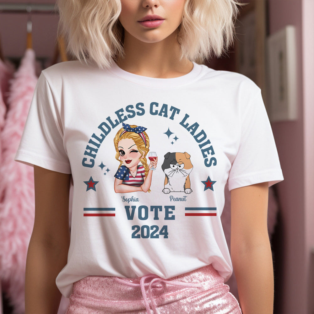 Childless Cat Ladies - Personalized Cat T-shirt And Hoodie