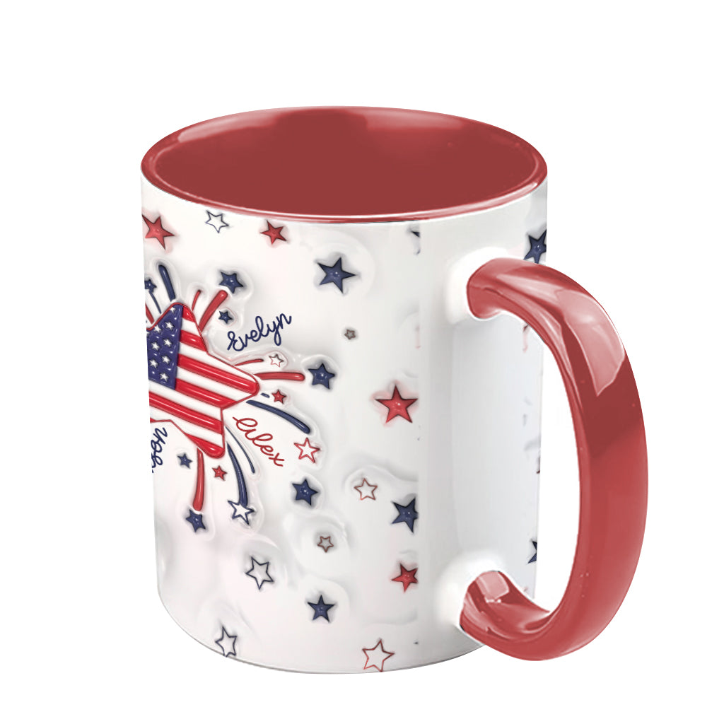 Mug personnalisé « Petite étoile de grand-mère » pour le 4 juillet