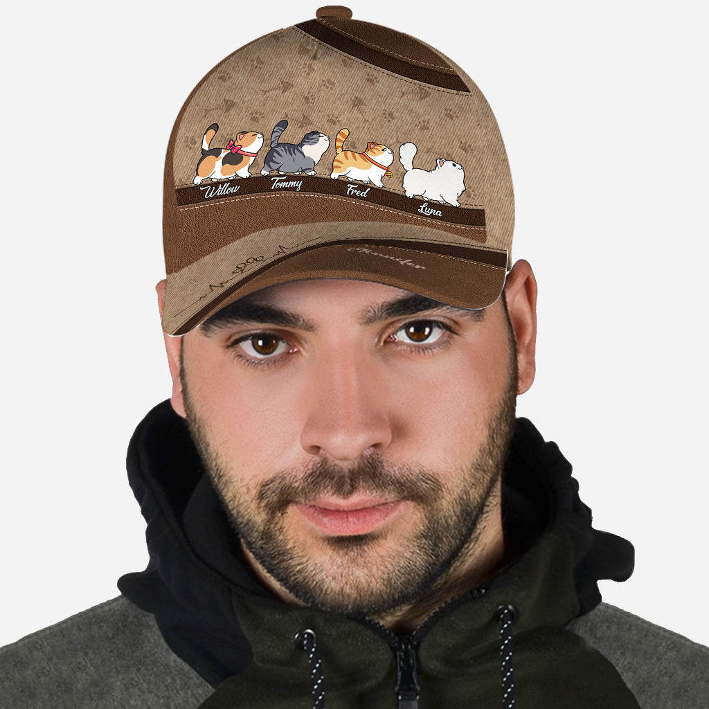 Casquette classique personnalisée « J'aime mes chats »