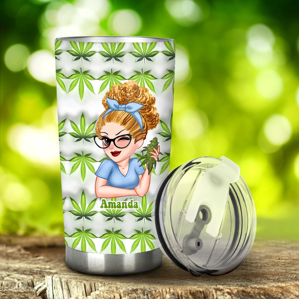 Joli petit fumeur de cannabis - Gobelet à cannabis personnalisé