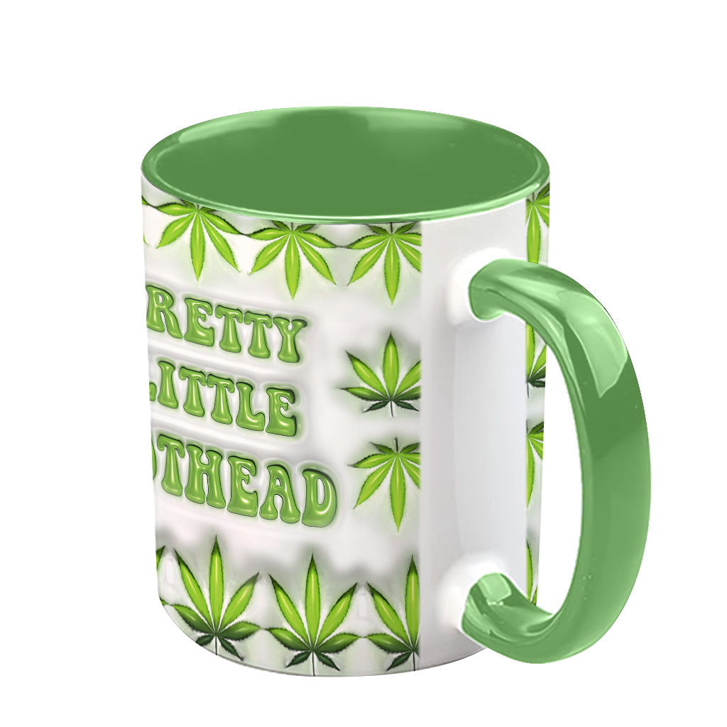 Mug personnalisé « Pretty Little Pothead » avec motif cannabis