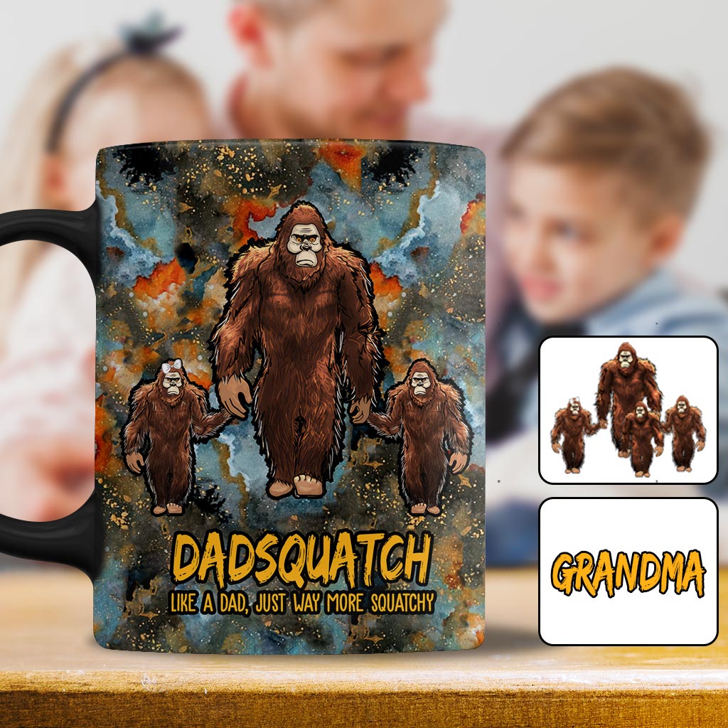 Dadsquatch Plus Squatchy - Mug personnalisé pour papa