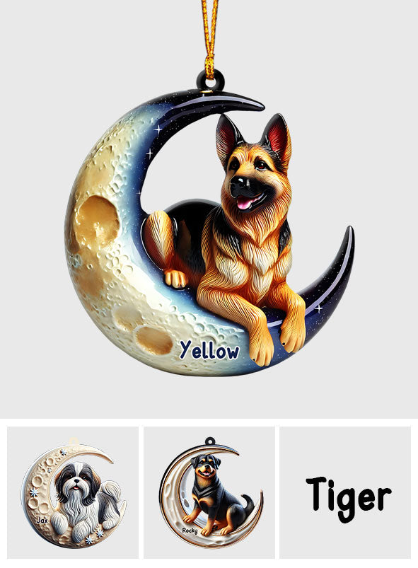 I Love My Dog - Personalized Dog Ornament