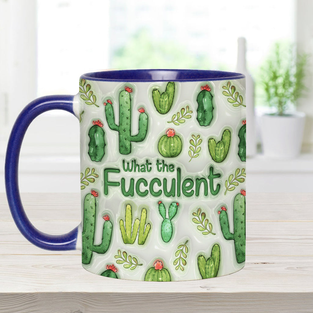 Plantes succulentes et succulentes - Mug personnalisé avec motif cactus