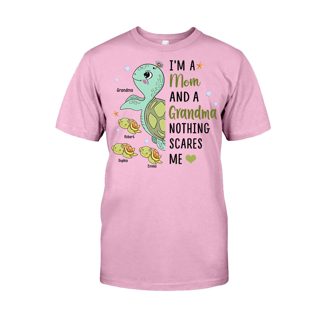 Rien ne me fait peur, mamie (version tortue) - T-shirt et sweat à capuche personnalisés pour mamie