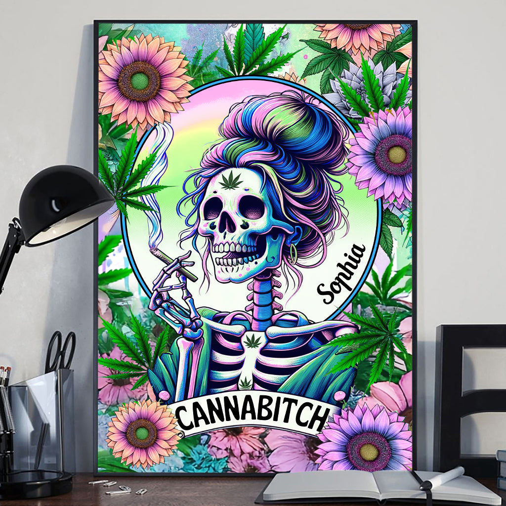 Cannabitch - Toile et affiche personnalisées sur le thème du cannabis