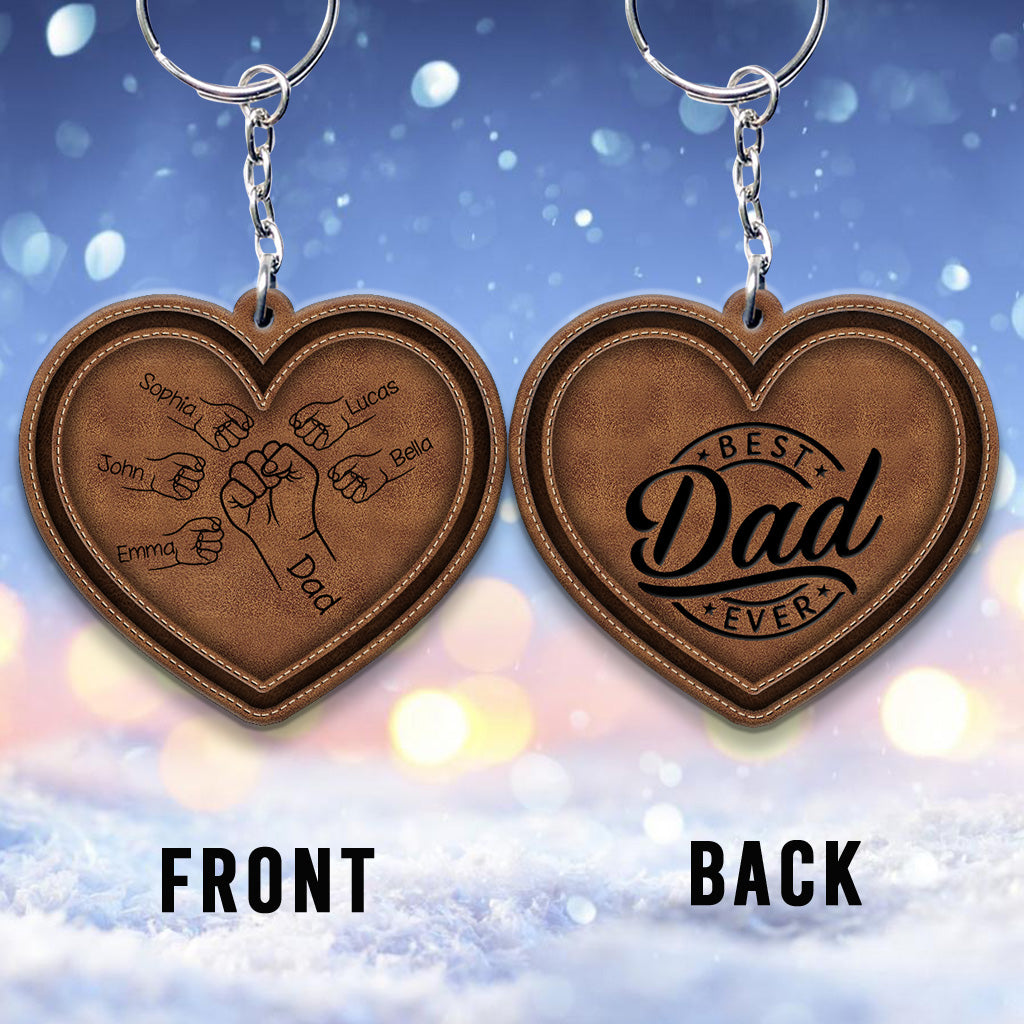 Best Dad/ Grandpa/ Papa... Ever - Personalized Father Keychain