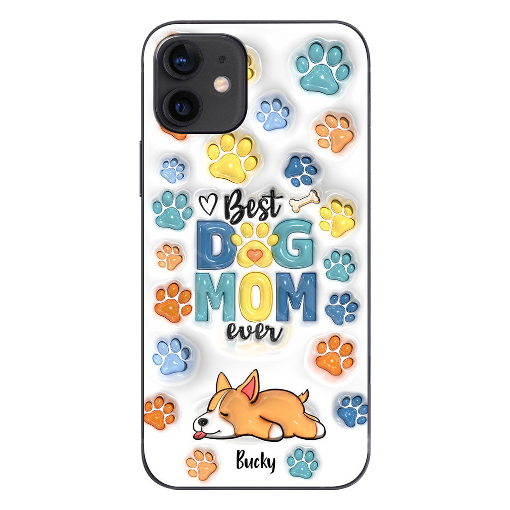 Meilleur papa/maman de chien au monde - Coque de téléphone personnalisée pour chien