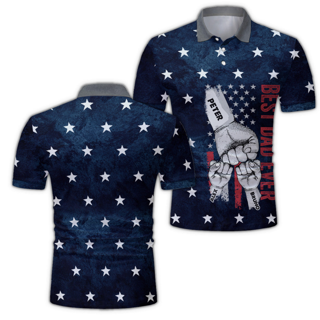 Meilleur papa du monde - Polo personnalisé pour papa