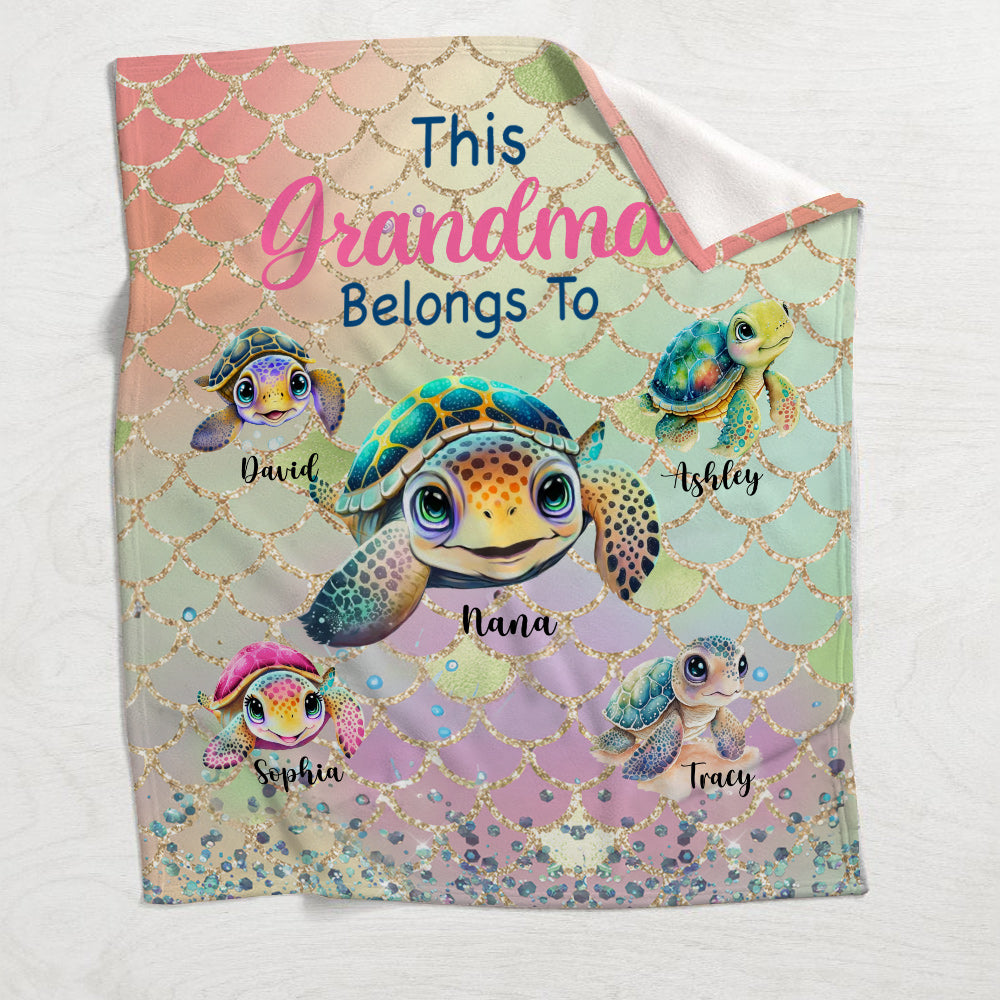 Couverture personnalisée pour grand-mère
