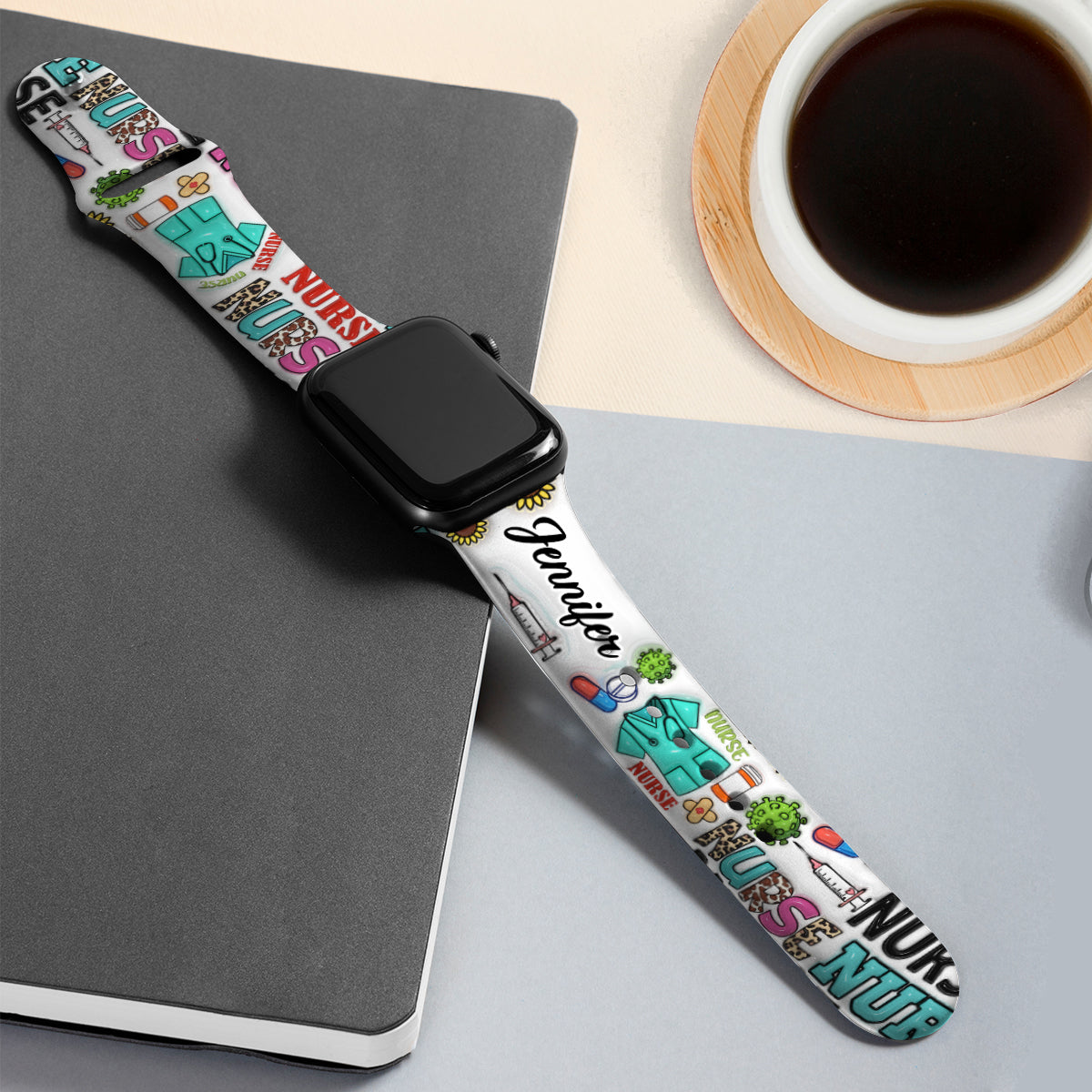 Nurse Life - Personalized Nurse Apple Watch Band