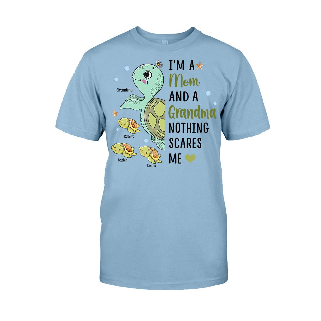 Rien ne me fait peur, mamie (version tortue) - T-shirt et sweat à capuche personnalisés pour mamie