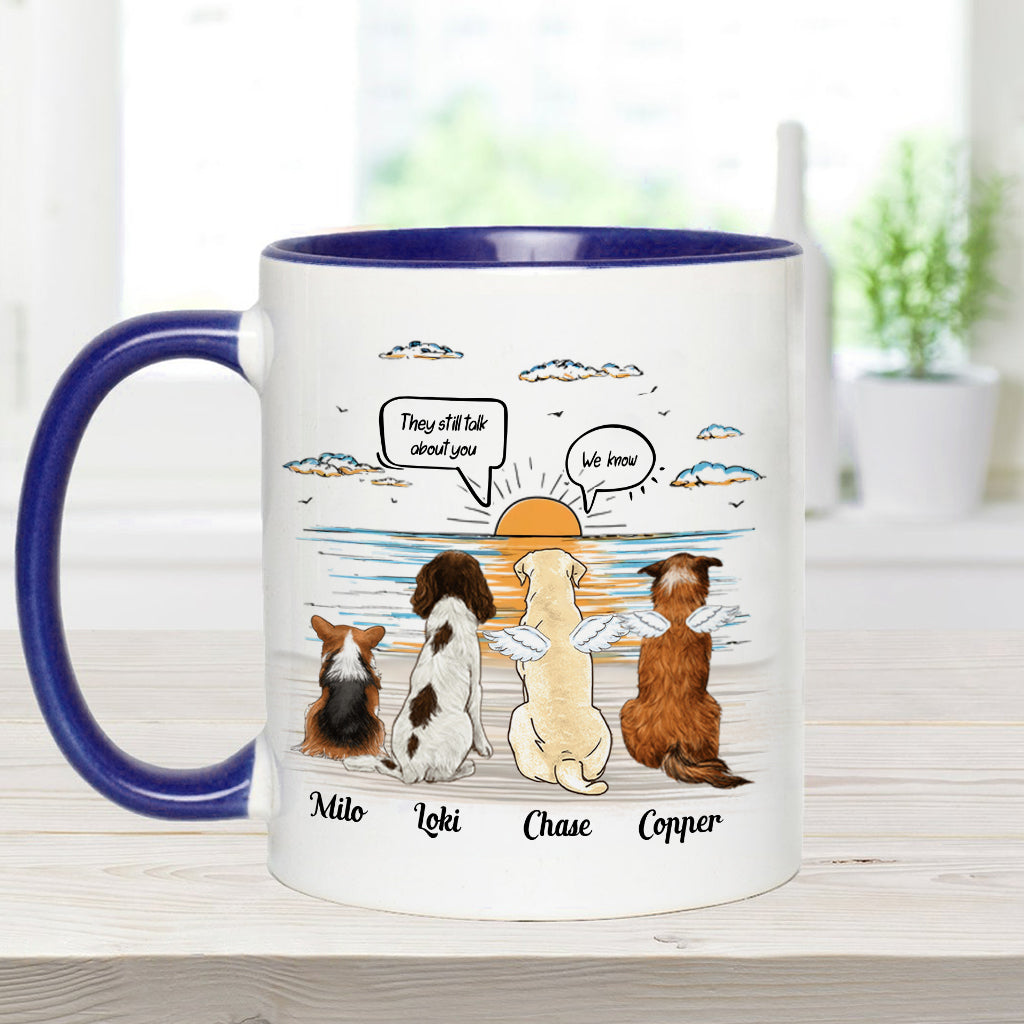Ils parlent encore de toi - Mug personnalisé avec motif chien