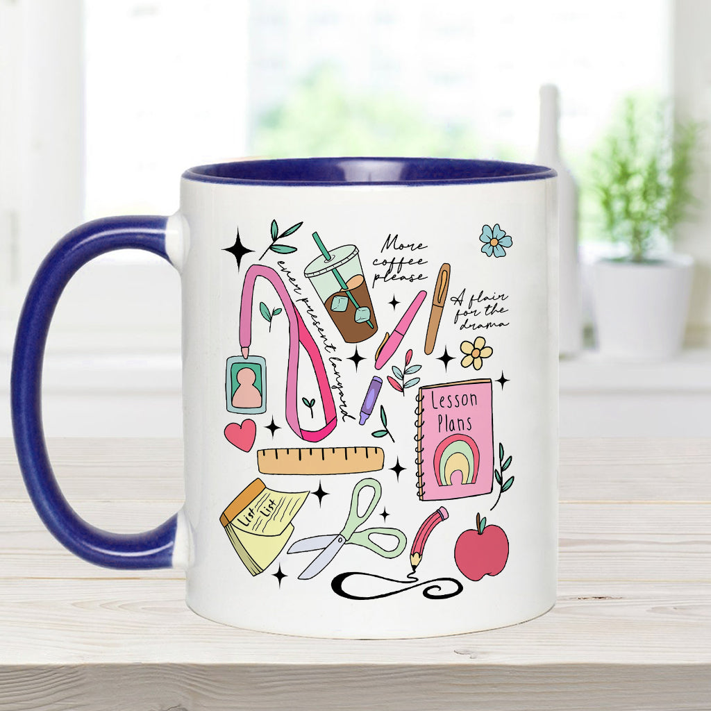 Can’t Talk Right Now Doing Teacher Stuff - Personalized Teacher Accent Mug