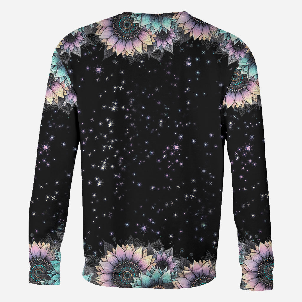 T-shirt personnalisé Zero F Given Tournesol rose et bleu - Tête de mort intégrale