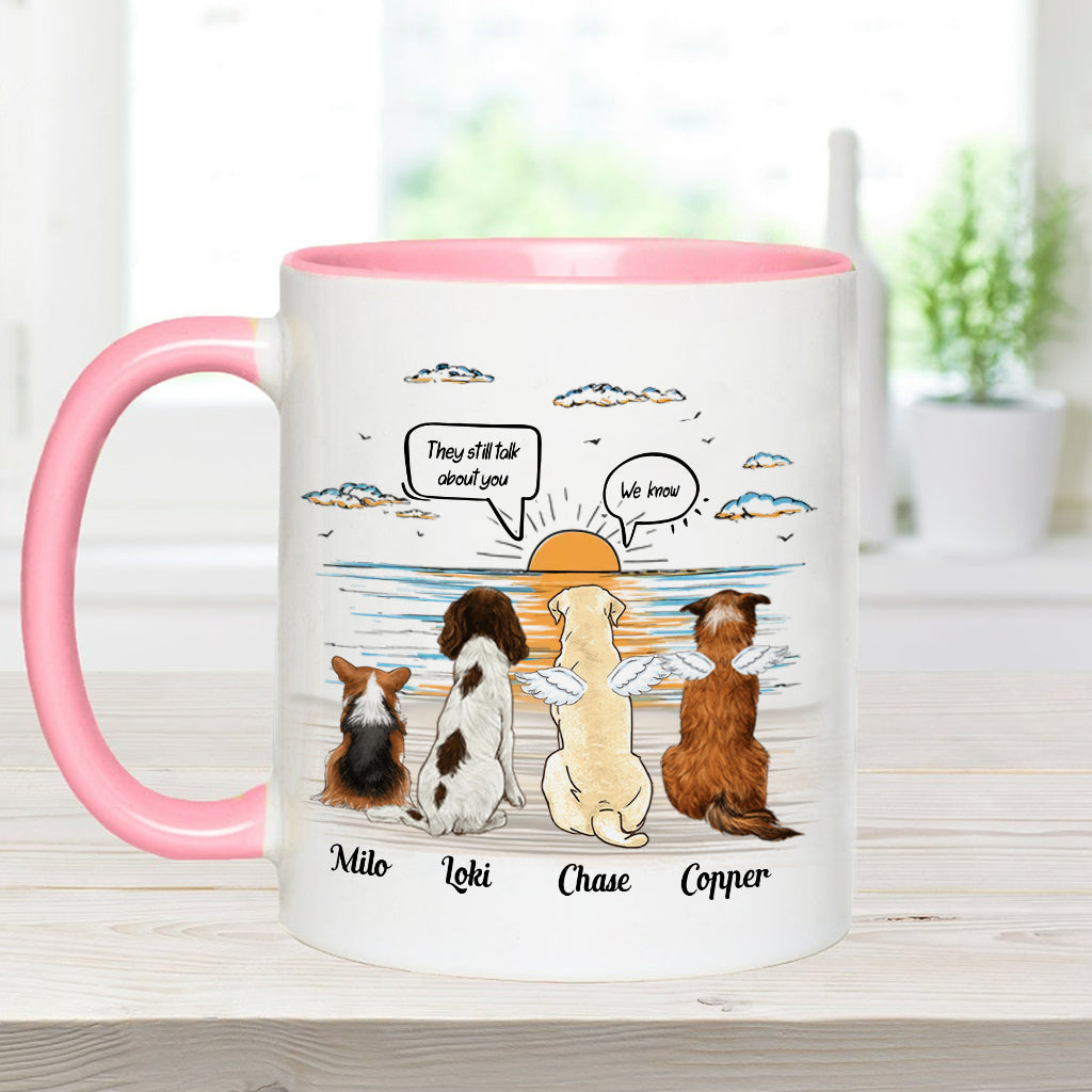 Ils parlent encore de toi - Mug personnalisé avec motif chien