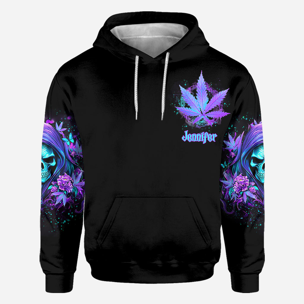 Je parie mon âme - T-shirt personnalisé avec motif cannabis intégral