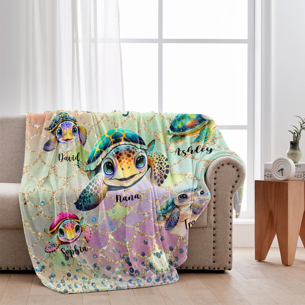 Couverture personnalisée pour grand-mère