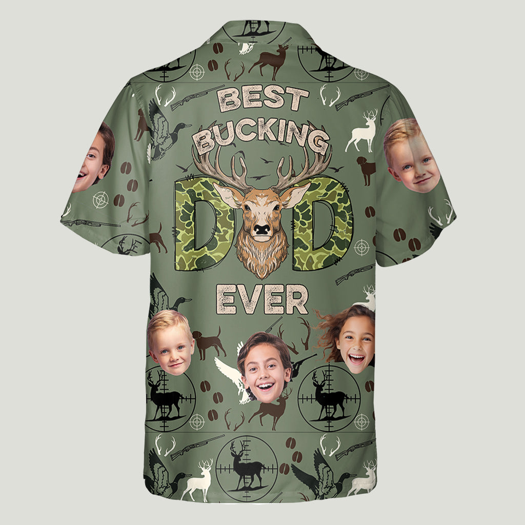 Meilleur papa de chasse au monde - Chemise hawaïenne de chasse personnalisée