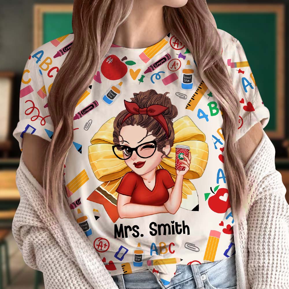 Vie d'enseignant - T-shirt personnalisé pour enseignants