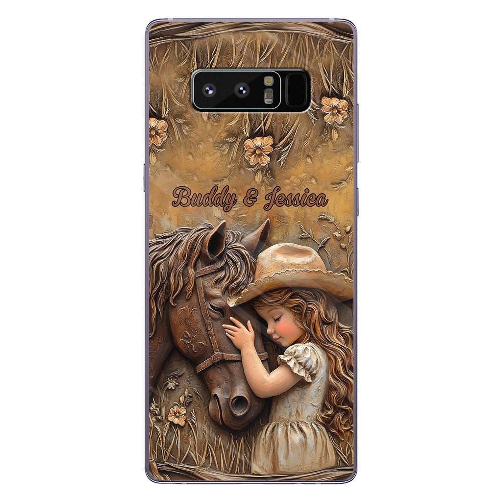 Just A Girl Who Loves Horse - Personalized Horse Clear Phone Case