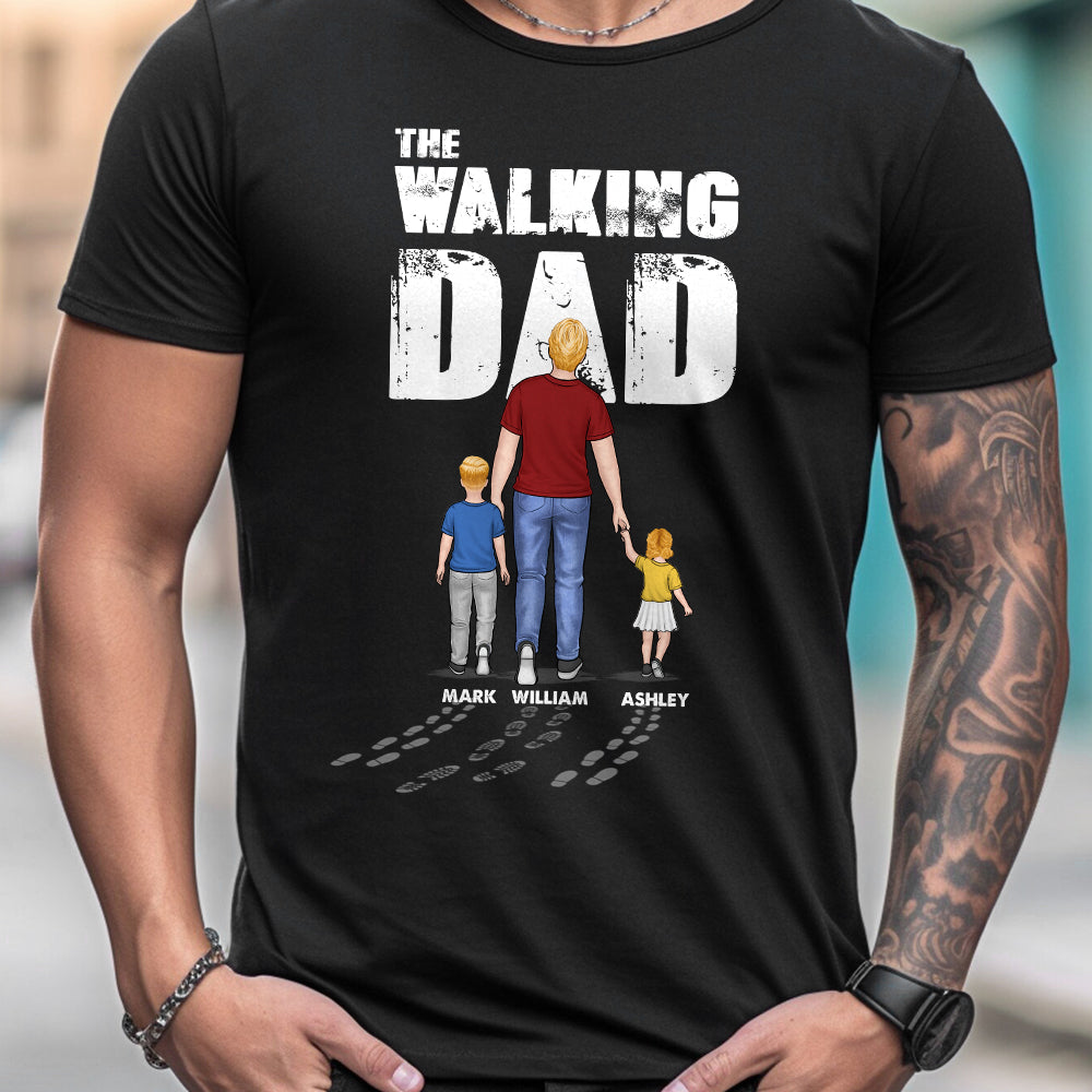Le Papa qui marche - T-shirt et sweat à capuche personnalisés pour papa